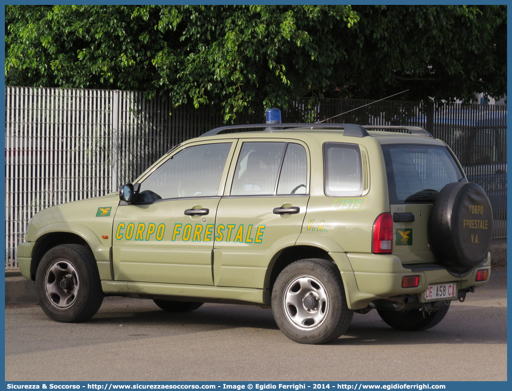 CFva A58 CA
Corpo Forestale
e di Vigilanza Ambientale
Regione Sardegna
Suzuki Grand Vitara II serie
Parole chiave: CFVA;C.F.V.A.;Corpo;Forestale;Vigilanza;Ambientale;Sardegna;Suzuki;Grand;Vitara