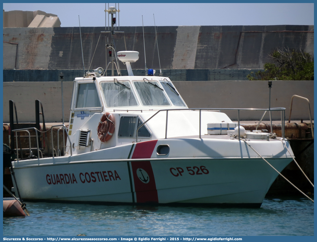 CP 526
Corpo delle Capitanerie di Porto
Guardia Costiera
Vedetta Costiera Classe 512
Parole chiave: Guardia;Costiera;Capitaneria;Capitanerie;Porto;Vedetta;Vedette;Costiera;Costiere;Classe;512;CP;C.P.;G.C.;GC;CP579;CP 579