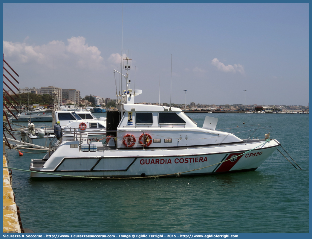 CP 850
Corpo delle Capitanerie di Porto
Guardia Costiera
Vedetta Costiera Classe 825
Parole chiave: CP;C.P.;GC;G.C.;Guardia;Costiera;Capitaneria;Capitanerie;Porto;Vedetta;Vedette;Costiere;Classe;825