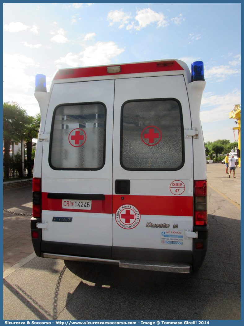 CRI 14246
Croce Rossa Italiana
Peschiera del Garda (VR)
Fiat Ducato II serie
Allestitore Bonfanti S.a.s.
Parole chiave: Croce;Rossa;Italiana;CRI;C.R.I.;Ambulanza;Fiat;Ducato;Carrozzeria;Bonfanti;Peschiera;Garda;14246