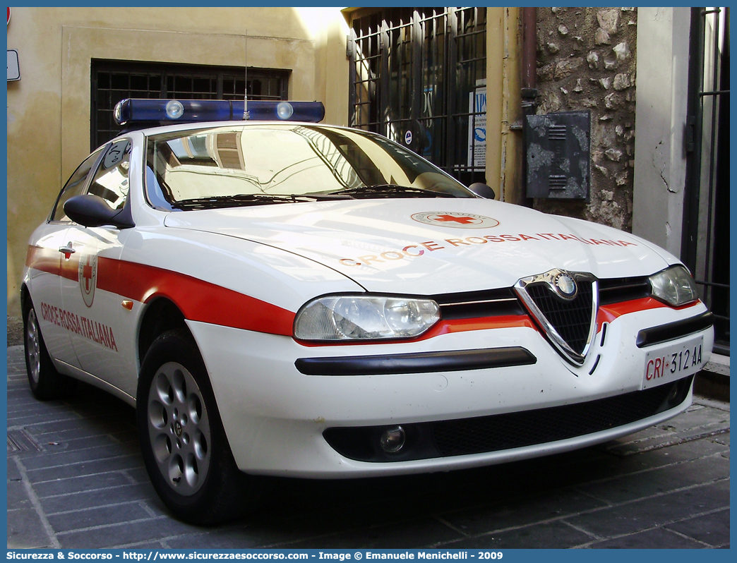 CRI 312AA
Croce Rossa Italiana
Alfa Romeo 156 I serie
Parole chiave: CRI;C.R.I.;Croce;Rossa;Italiana;Alfa;Romeo;156;312AA