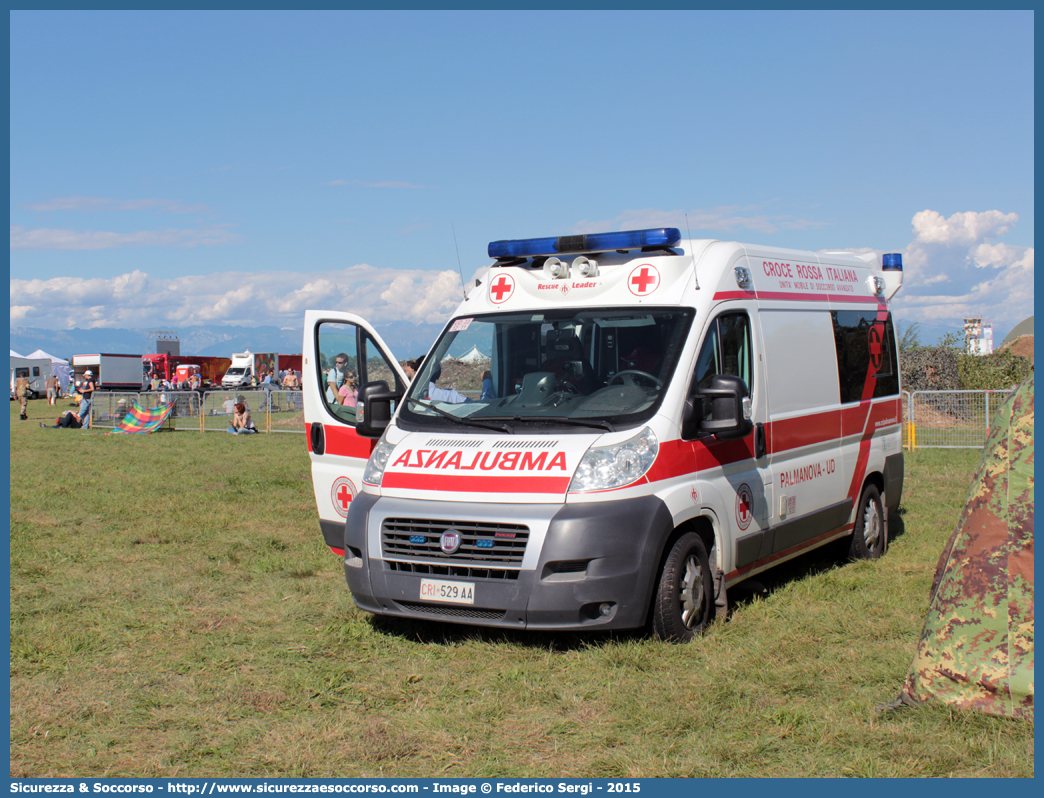 CRI 529AA
Croce Rossa Italiana
Palmanova (UD)
Fiat Ducato III serie
Allestitore Mariani Fratelli S.r.l.
Parole chiave: Croce;Rossa;Italiana;CRI;C.R.I.;Ambulanza;Fiat;Ducato;X250;Palmanova;Mariani;Fratelli;529AA