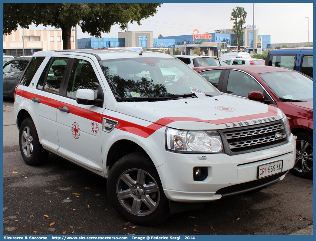 CRI 569AC
Croce Rossa Italiana
Legnano (MI)
Land Rover Freelander 2
Parole chiave: CRI;C.R.I.;Croce Rossa Italiana;Legnano;Land Rover;Freelander