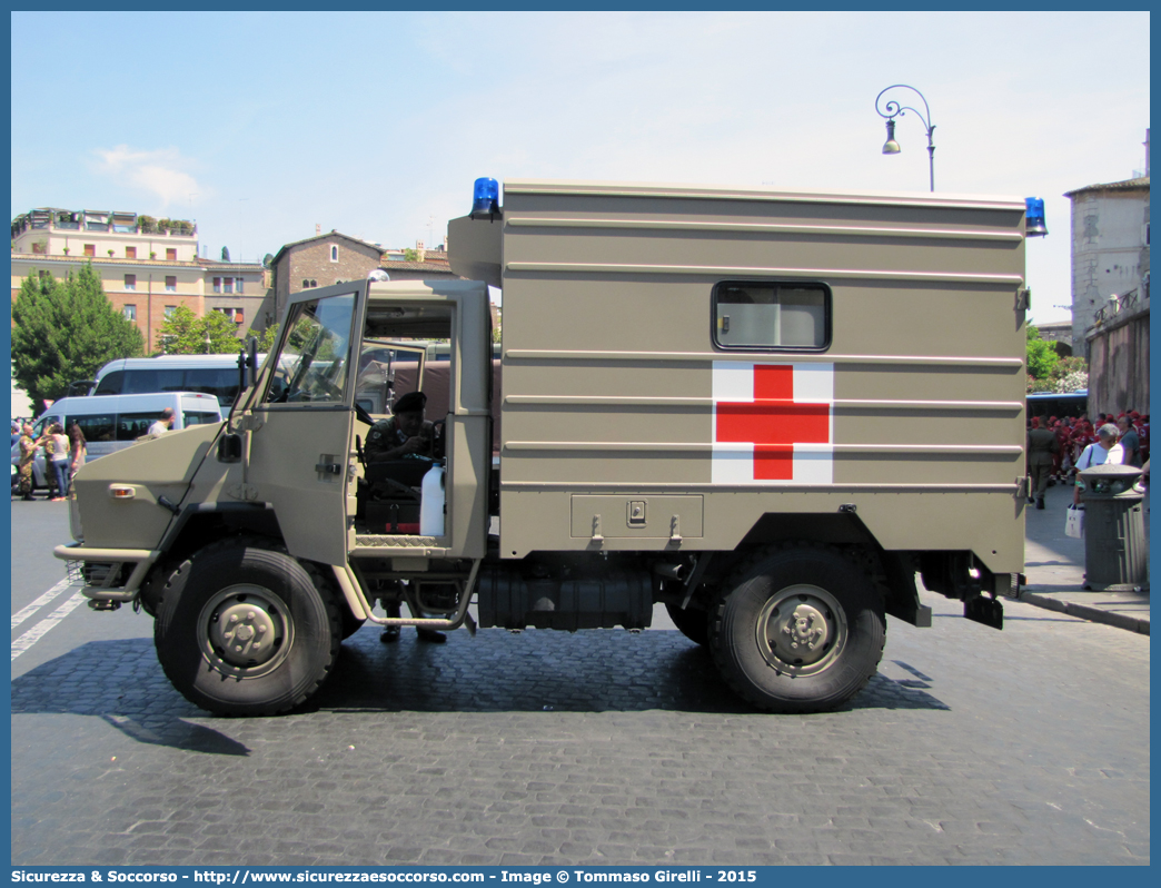 CRI 855AD
Croce Rossa Italiana
Corpo Militare
Iveco VM 90
Allestitore Mussa & Graziano S.r.l.
Parole chiave: CRIM;C.R.I.M.;Croce;Rossa;Italiana;Corpo;Militare;Iveco;VM90;VM;90;Mussa;Graziano