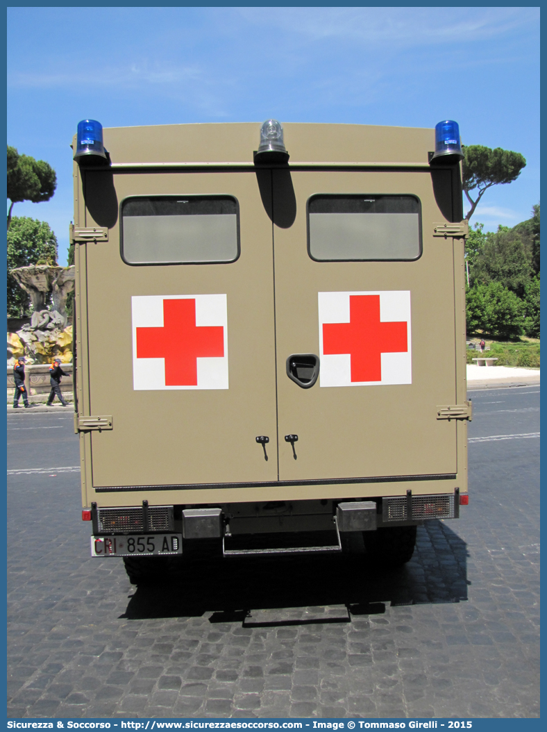 CRI 855AD
Croce Rossa Italiana
Corpo Militare
Iveco VM 90
Allestitore Mussa & Graziano S.r.l.
Parole chiave: CRIM;C.R.I.M.;Croce;Rossa;Italiana;Corpo;Militare;Iveco;VM90;VM;90;Mussa;Graziano