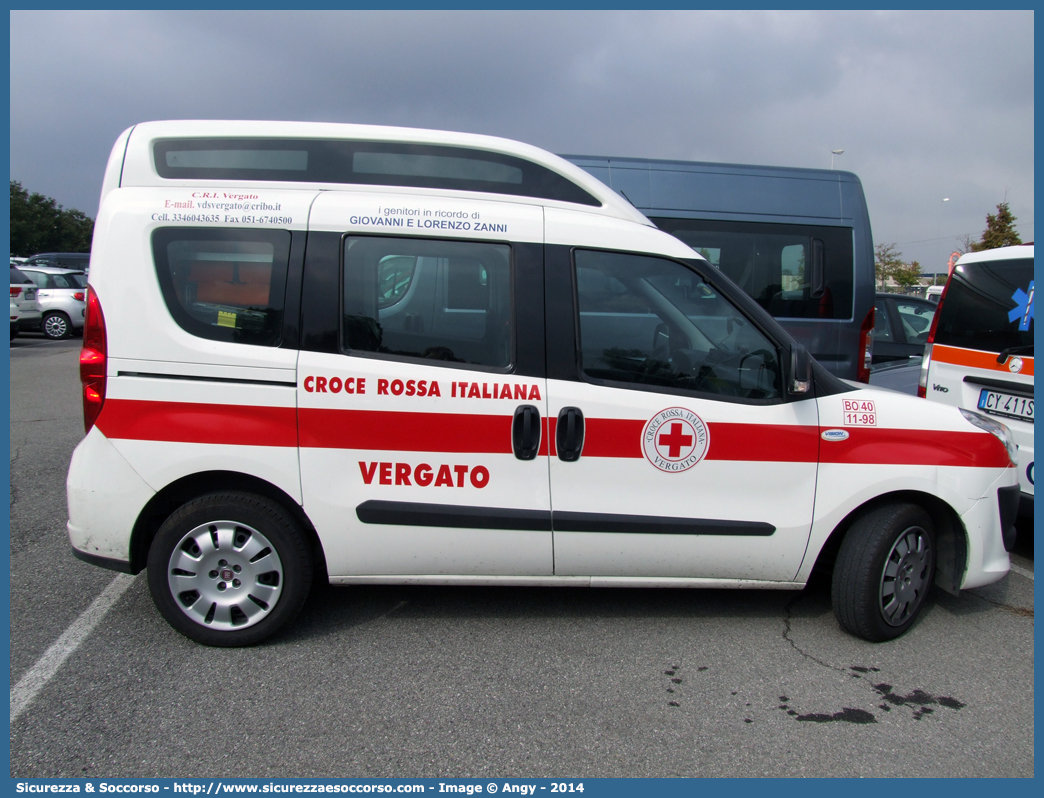 CRI 946AC
Croce Rossa Italiana
Vergato (BO)
Fiat Doblò II serie
Allestitore Vision S.r.l.
Parole chiave: CRI;C.R.I.;Croce Rossa Italiana;Fiat;Doblò;Vergato;Vision;946AC