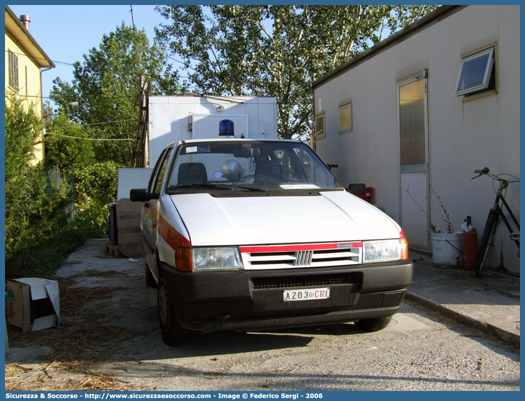 CRI A203C
Croce Rossa Italiana
Fiat Uno II serie
