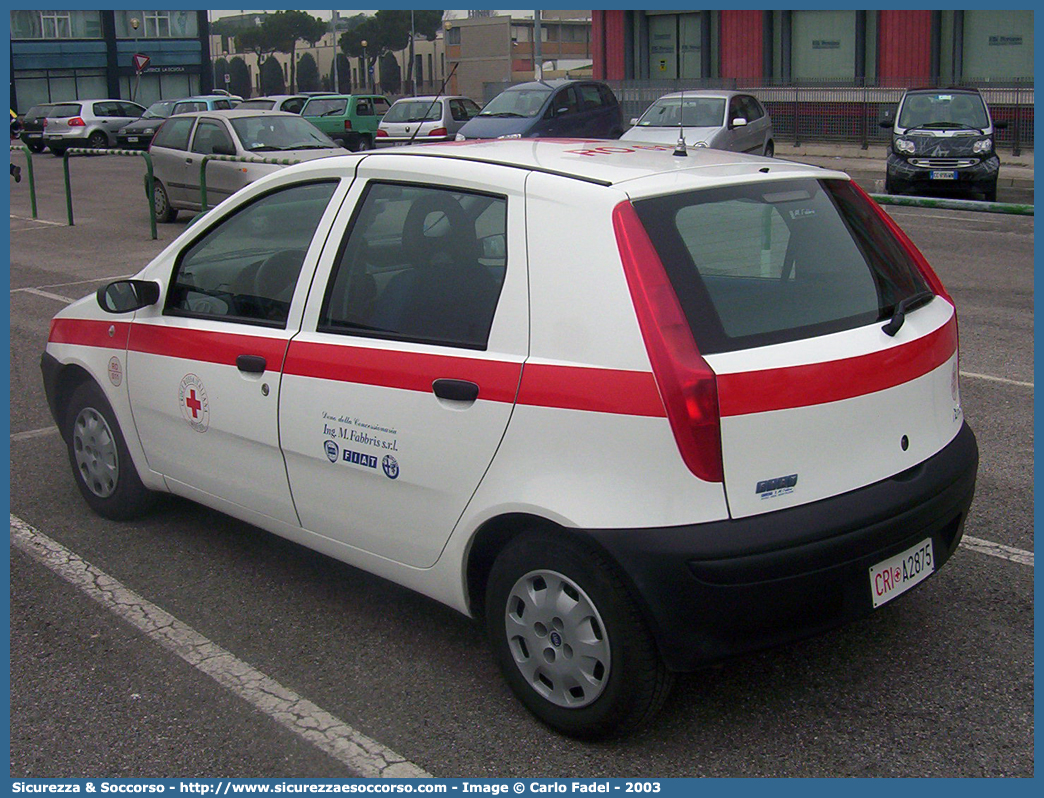 CRI A2875
Croce Rossa Italiana
Rovigo
Fiat Punto II serie
Parole chiave: C.R.I.;CRI;Croce;Rossa;Italiana;Fiat;Punto;Rovigo;A2875