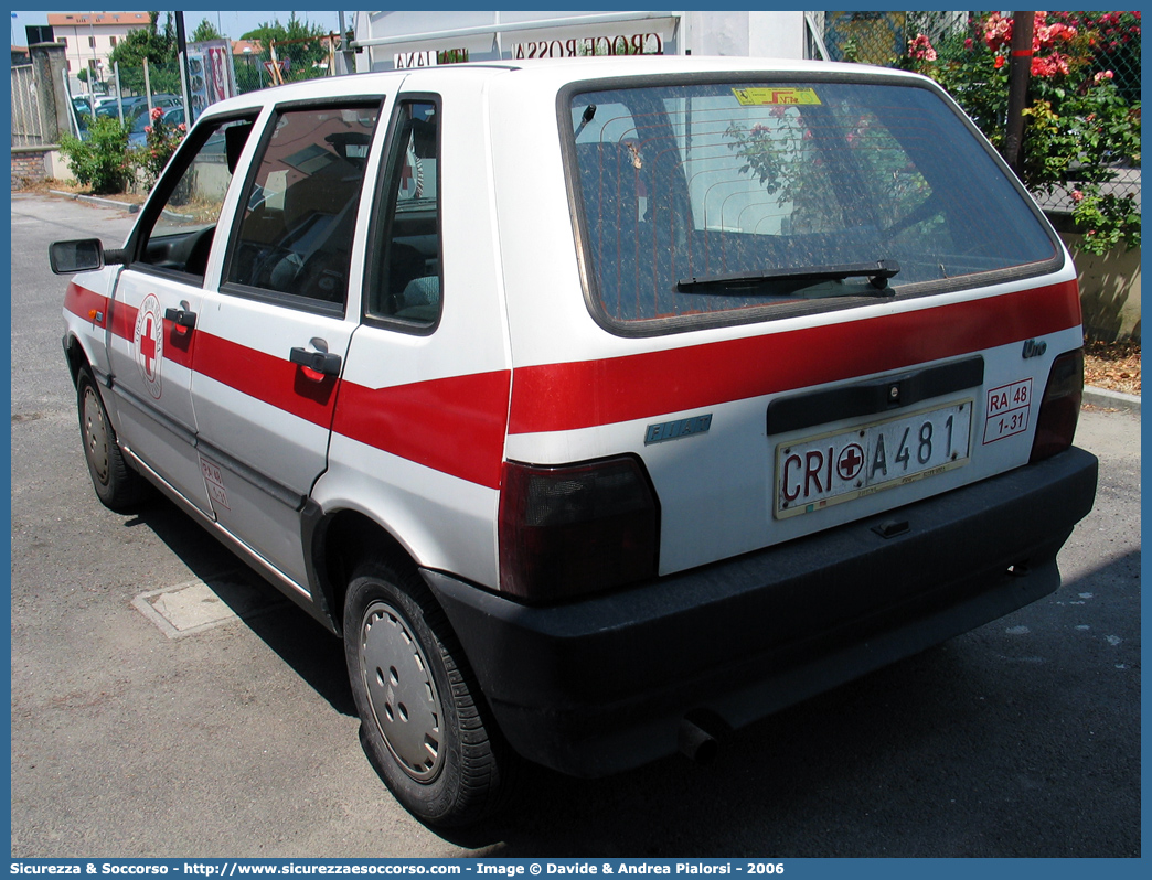 CRI A481
Croce Rossa Italiana
Fiat Uno II serie
Parole chiave: CRI;C.R.I.;Croce;Rossa;Italiana;Fiat;Uno