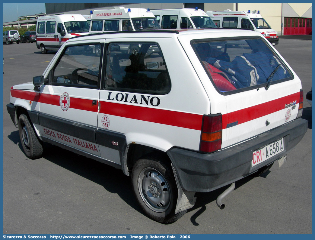 CRI A658A
Croce Rossa Italiana
Loiano (BO)
Fiat Panda 4x4 II serie
Parole chiave: CRI;C.R.I.;Croce;Rossa;Italiana;Fiat;Panda;4x4;Loiano