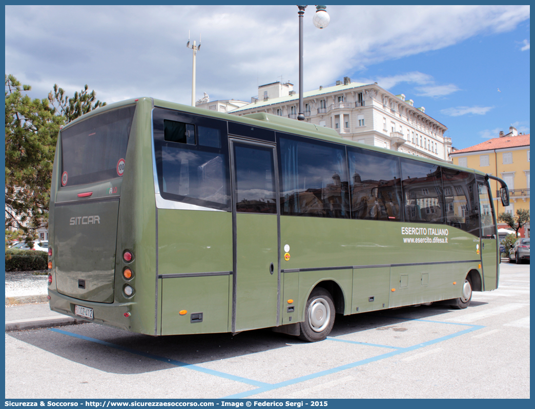 EI CZ412
Esercito Italiano
Irisbus Sitcar Italo 100
Parole chiave: EI;E.I.;Esercito;Italiano;Irisbus;Sitcar;Italo;100