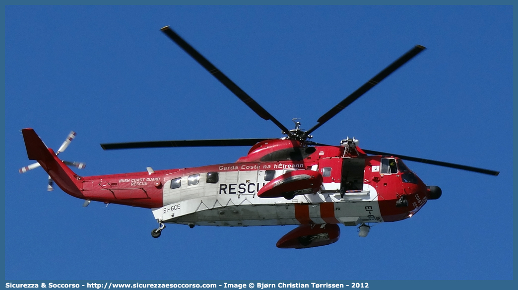 EI-GCE
Republic of Ireland
Poblacht na Héireann
Irish Coast Guard
Garda Cósta na Héireann
Sikorsky S-61N MkII
Parole chiave: Republic;of;Ireland;Poblacht;na;Héireann;Irish;Coast;Guard;Garda;Cósta;na;Héireann;Sikorsky;S-61N;S61N;EI-GCE