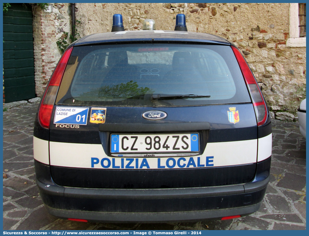 -
Polizia Locale
Comune di Lazise
Ford Focus Style Wagon I serie
Parole chiave: Polizia;Locale;Municipale;Lazise;Ford;Focus;Style Wagon;Station Wagon