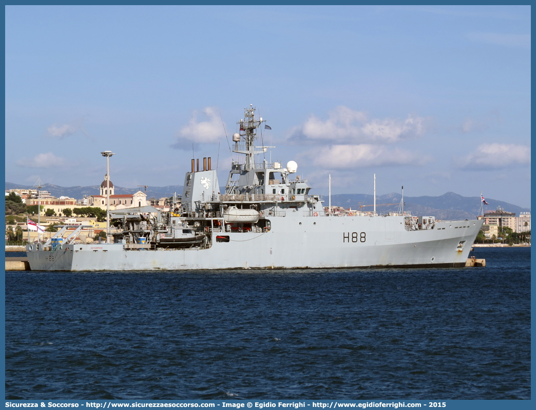  H88 "HMS Enterprise"
United Kingdom of Great Britain and Northern Ireland
Royal Navy
Survey Vessel - Hydrographic Oceanographic
Parole chiave: United;Kingdom;Great;Britain;Northern;Ireland;Royal;Navy;H88;HMS;Enterprise