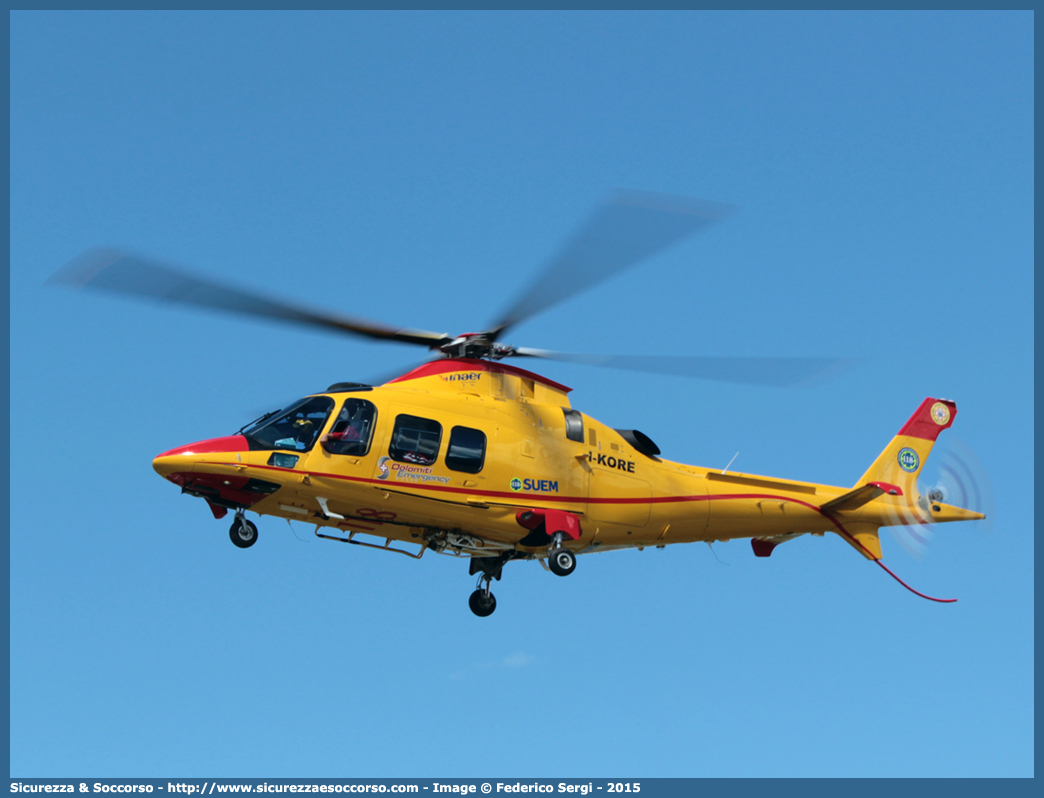 I-KORE
118 Regione Veneto
Agusta Westland A109S Grand
FALCO
Base di Pieve di Cadore
(variante)
Parole chiave: 118;Veneto;Belluno;Pieve di Cadore;Agusta;A109;A;109;Grand;I-KORE;Falco;Elicottero;Elisoccorso