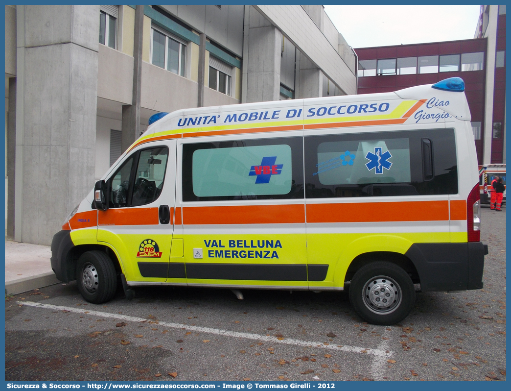 India 8
Valbelluna Emergenza
Fiat Ducato III serie
Allestitore Bollanti S.r.l. H.V. Srl
Parole chiave: Valbelluna;Emergenza;Val;Belluna;VBE;V.B.E.;Fiat;Ducato;X250;Ambulanza;Bollanti