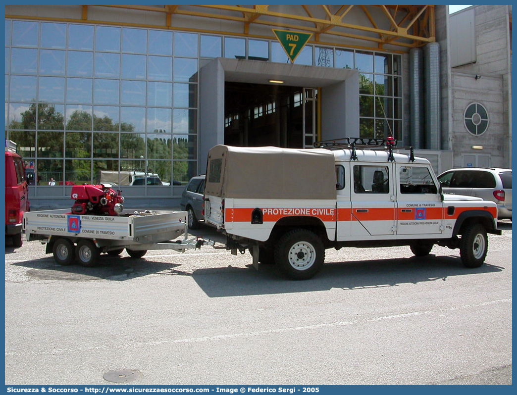 -
Regione Friuli Venezia Giulia
Comune di Travesio
Land Rover Defender 130
Parole chiave: PC;P.C.;Protezione;Civile;Friuli;Venezia Giulia;Travesio;Land Rover;Defender;130