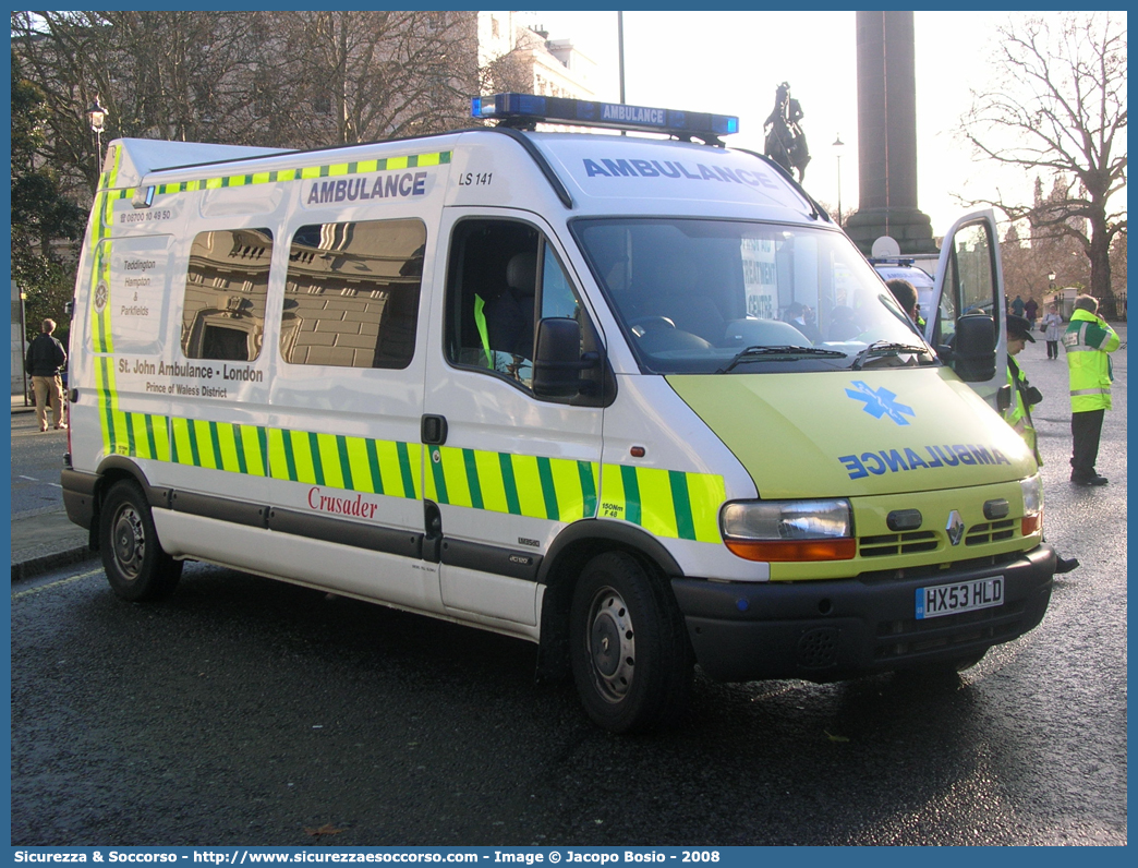 LS141
United Kingdom of Great Britain and Northern Ireland
St John Ambulance
Renault Master II generation
Parole chiave: UK;United;Kingdom;Great;Britain;Northern;Ireland;St;John;Ambulance;Renault;Master