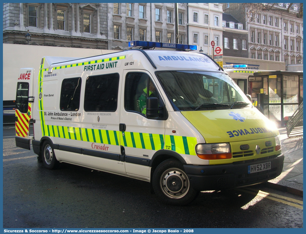 LW121
United Kingdom of Great Britain and Northern Ireland
St John Ambulance
Renault Master II generation
Parole chiave: UK;United;Kingdom;Great;Britain;Northern;Ireland;St;John;Ambulance;Renault;Master