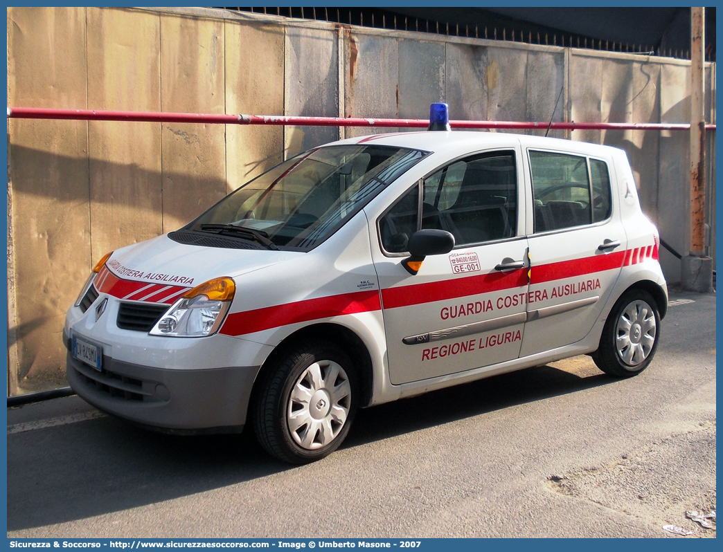 GE-001
Guardia Costiera Ausiliaria
Società Nazionale di Salvamento
Renault Modus I serie
Allestitore P.M.C. S.n.c.
Parole chiave: GCA;G.C.A.;SNS;S.N.S.;Guardia;Costiera;Ausiliaria;Società;Nazionale;Salvamento;Liguria;Genova;PMC;P.M.C.;Renault;Modus