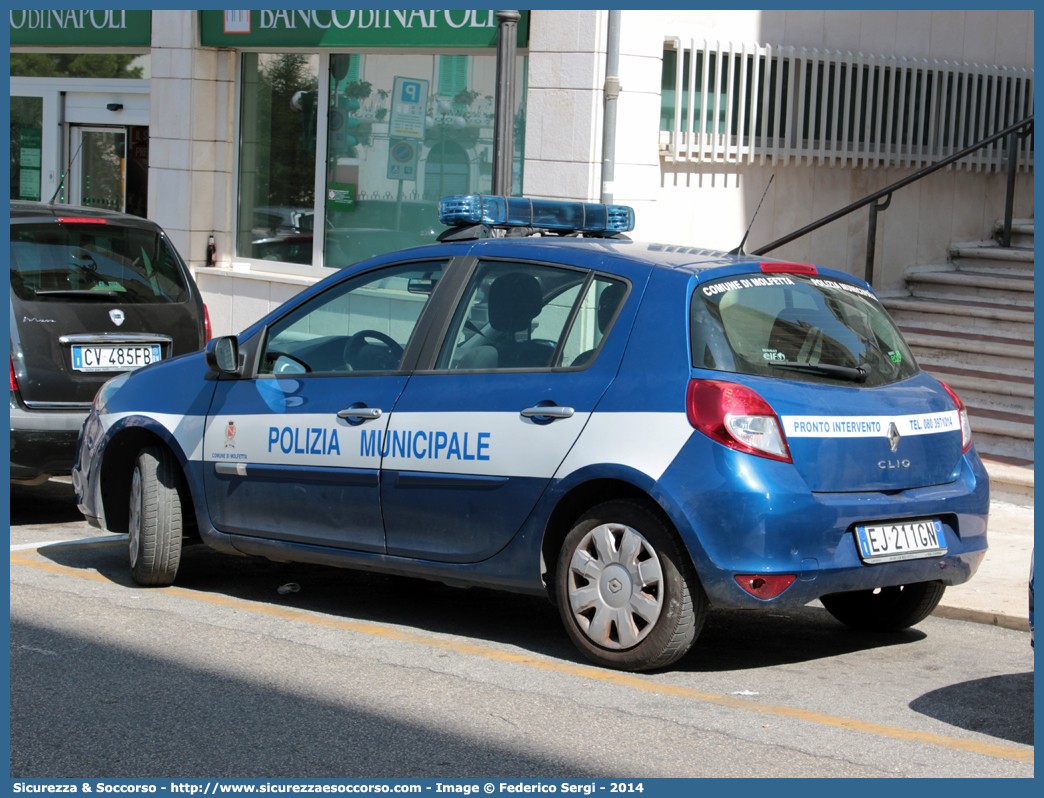 -
Polizia Municipale
Comune di Molfetta
Renault Clio III serie restyling
Parole chiave: Polizia;Locale;Municipale;Molfetta;Renault;Clio