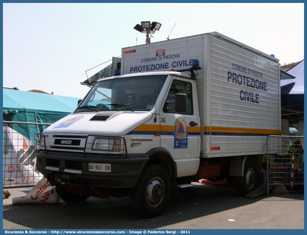 A6
Protezione Civile
Comune di Padova
Iveco Daily 35-10 4x4 II serie
Parole chiave: PC;P.C.;Protezione Civile;Padova;Iveco;Daily;35-10;35;10