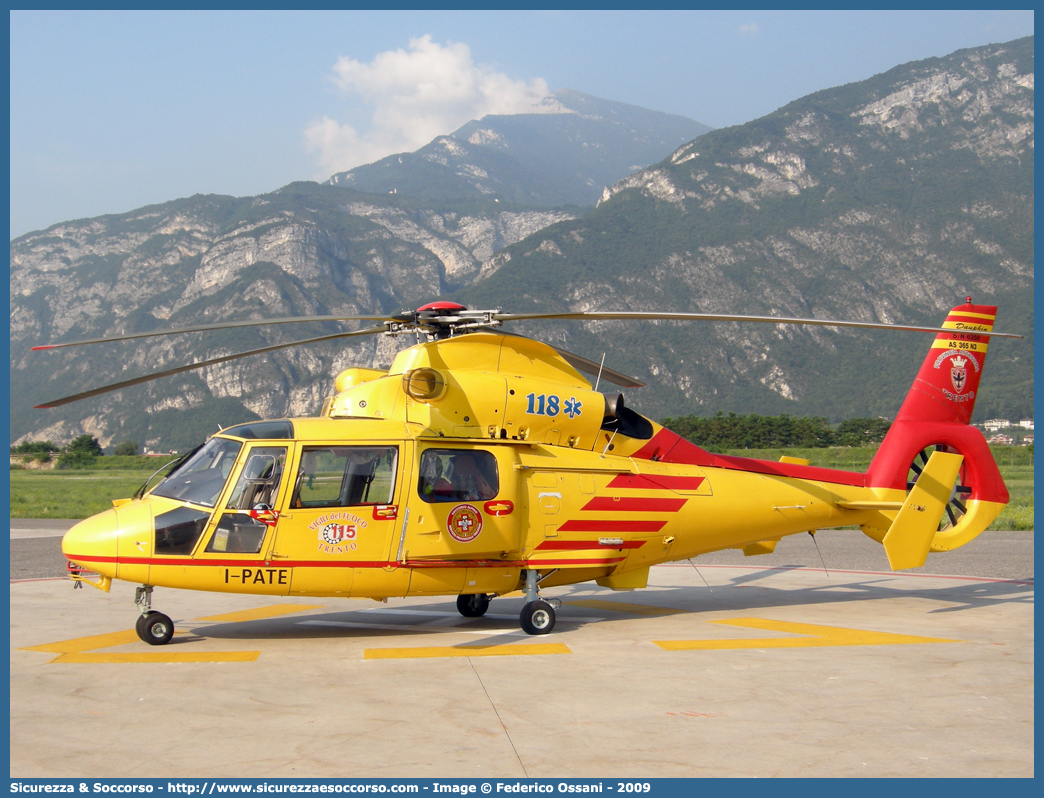 I-PATE
Corpo Permanente dei Vigili del Fuoco Trento
Nucleo Elicotteri
Eurocopter AS 365 N3
Parole chiave: VF;V.F.;Vigili del Fuoco;Vigili;Fuoco;Corpo;Permanente;Trento;Nucleo;Elicotteri;Eurocopter;AS;365;N3;AS365;I-PATE;PATE