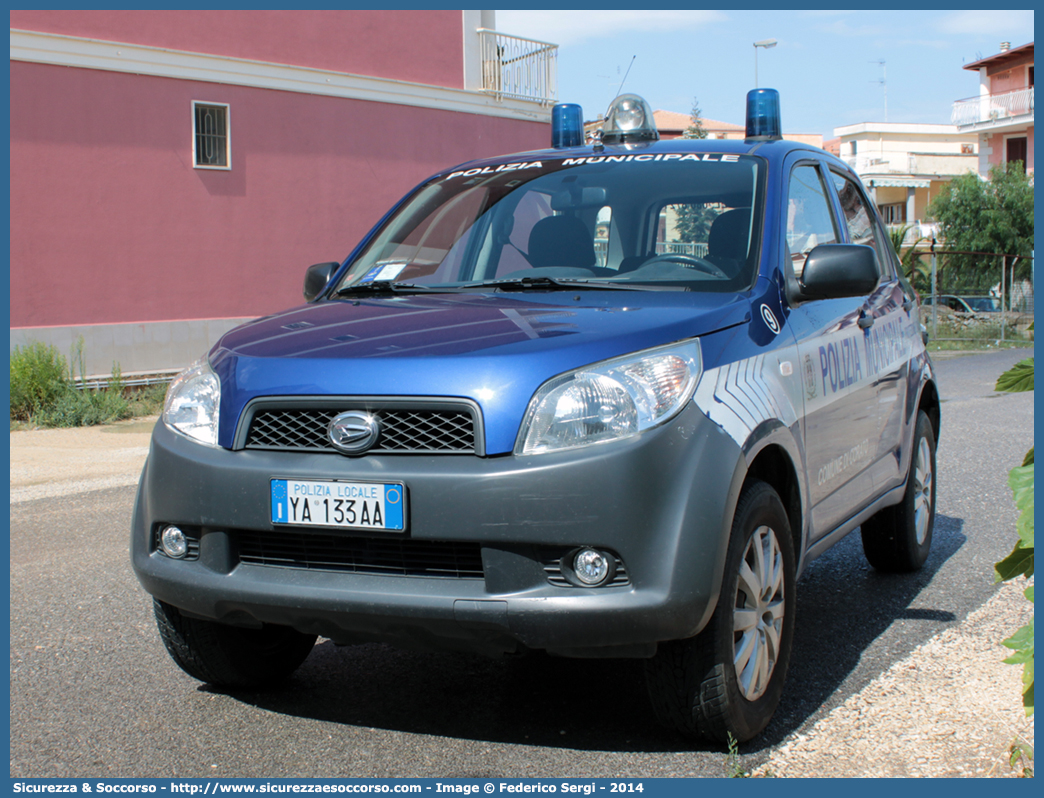 Polizia Locale YA133AA
Polizia Locale
Comune di Corato
Daihatsu Terios III serie
Parole chiave: Polizia;Locale;Municipale;Corato;Daihatsu;Terios