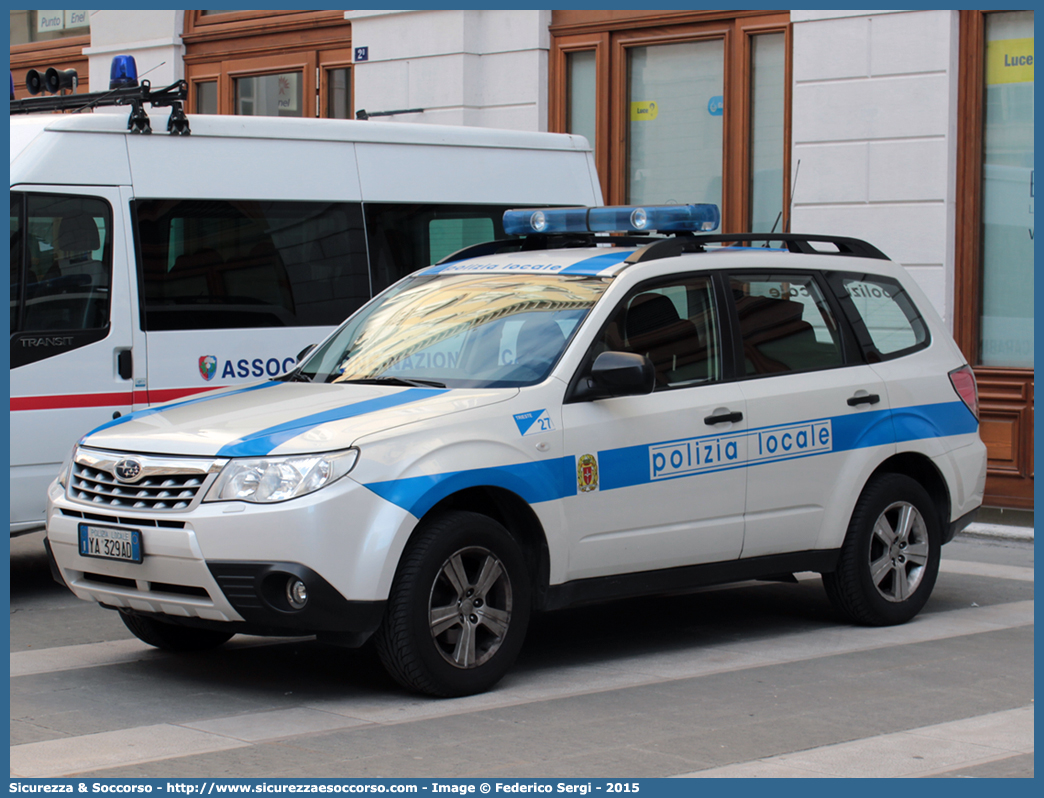 Polizia Locale YA329AD
Polizia Locale
Comune di Trieste
Subaru Forester V serie
Parole chiave: Polizia;Municipale;Locale;Trieste;Subaru;Forester;YA329AD