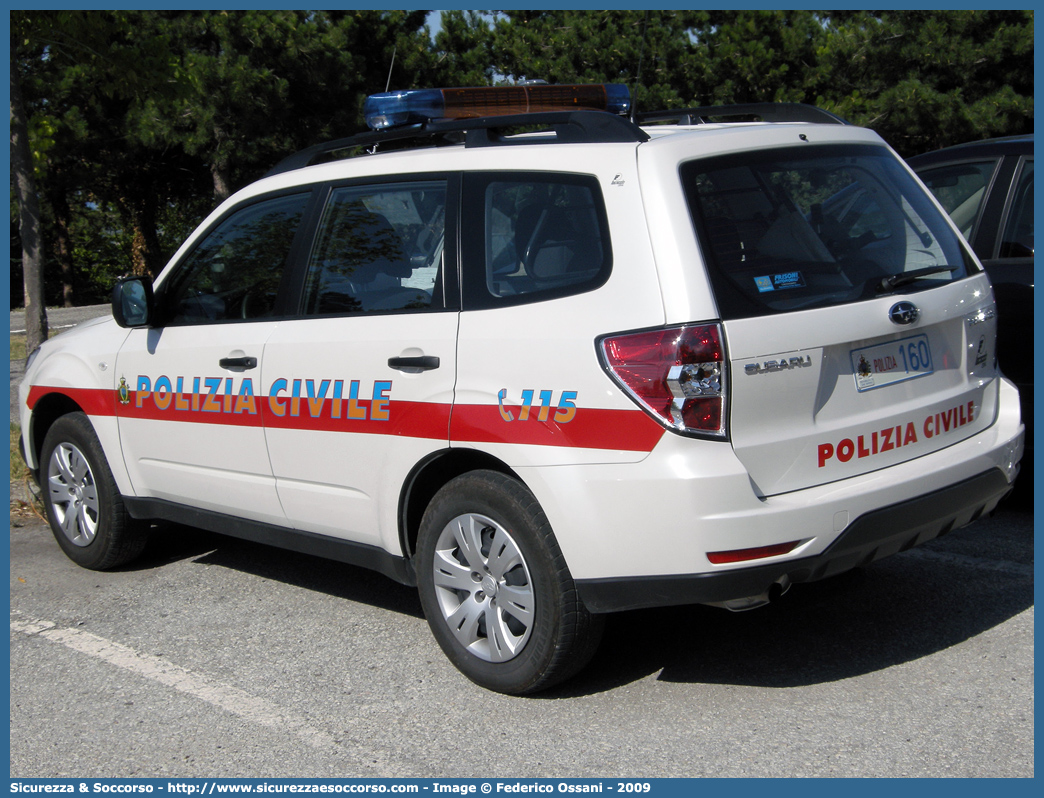 Polizia 160
Repubblica di San Marino
Polizia Civile
Subaru Forester V serie
Parole chiave: Repubblica;San Marino;RSM;R.S.M.;Polizia Civile;Subaru;Forester