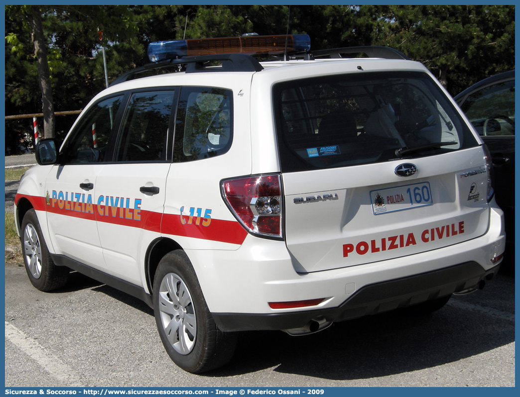 Polizia 160
Repubblica di San Marino
Polizia Civile
Subaru Forester V serie
Parole chiave: Repubblica;San Marino;RSM;R.S.M.;Polizia Civile;Subaru;Forester