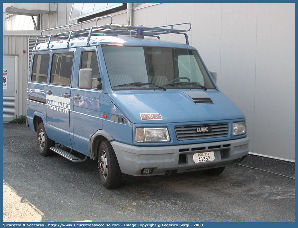 Polizia A1352
Polizia di Stato
Reparto Mobile
Iveco Daily 30-8 II serie
Parole chiave: PS;P.S.;Polizia;Polizia di Stato;Reparto Mobile;Iveco;30-8;30;8;30.8