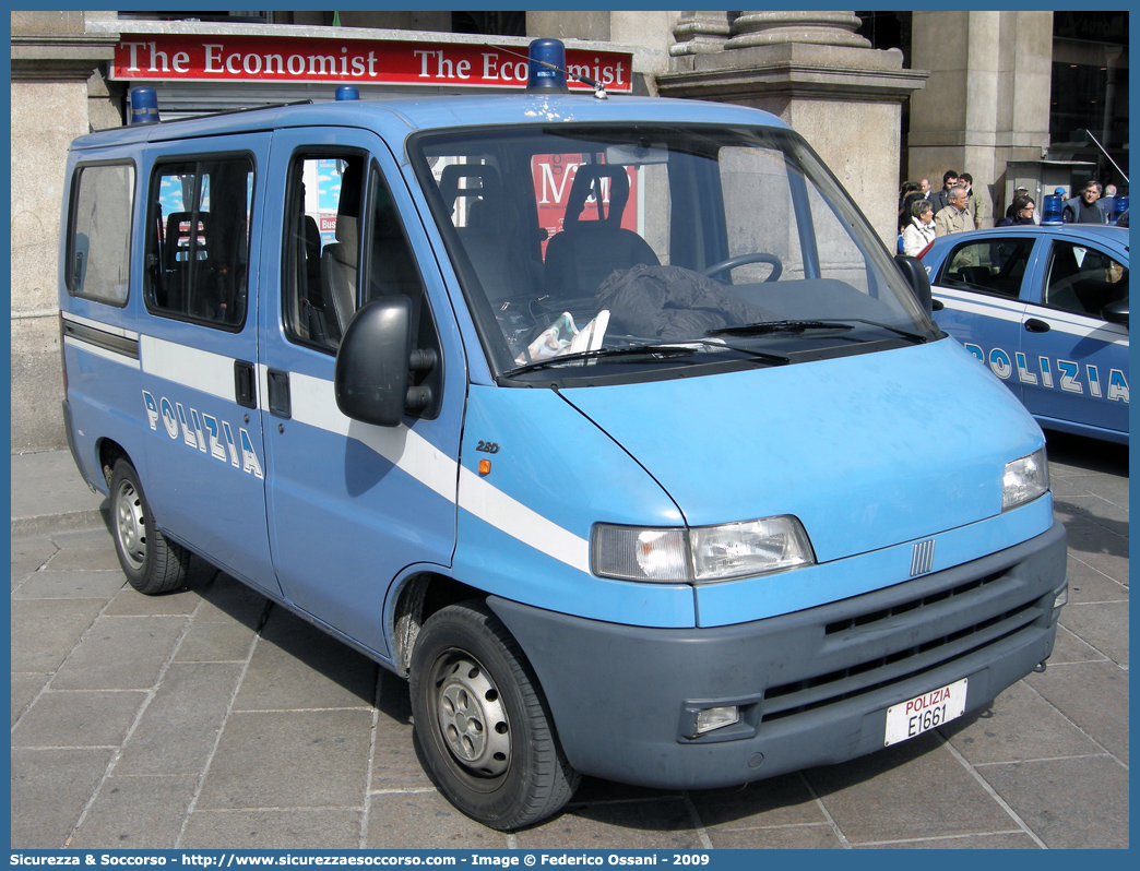 Polizia E1661
Polizia di Stato
Fiat Ducato II serie
Parole chiave: PS;P.S.;Polizia;Stato;Pubblica;Sicurezza;Polizia di Stato;Fiat;Ducato;E1661