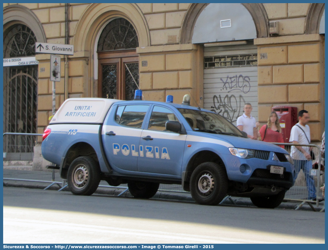 Polizia H1001
Polizia di Stato
Artificieri Antisabotaggio
Mitsubishi L200 IV serie
Parole chiave: PS;P.S.;Polizia;Stato;Pubblica;Sicurezza;Artificieri;Antisabotaggio;Mitsubishi;L200;H1001