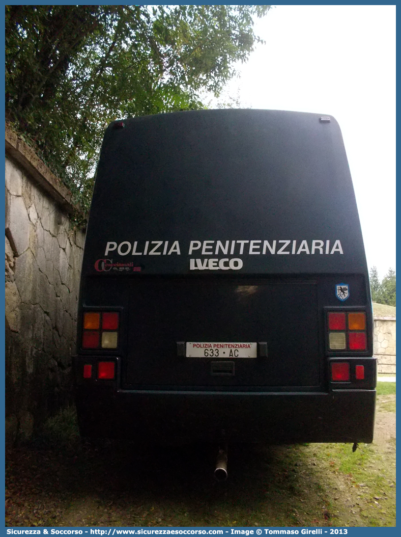 Polizia Penitenziaria 633AC
Polizia Penitenziaria
Iveco Cacciamali 100E18 restyling
Parole chiave: PP;P.P.;Pol.Pen.;PolPen;AdiC;A.diC.;Agenti;di;Custodia;Polizia;Penitenziaria;Nucleo;Traduzioni;Piantonamenti;Iveco;Cacciamali;100E18