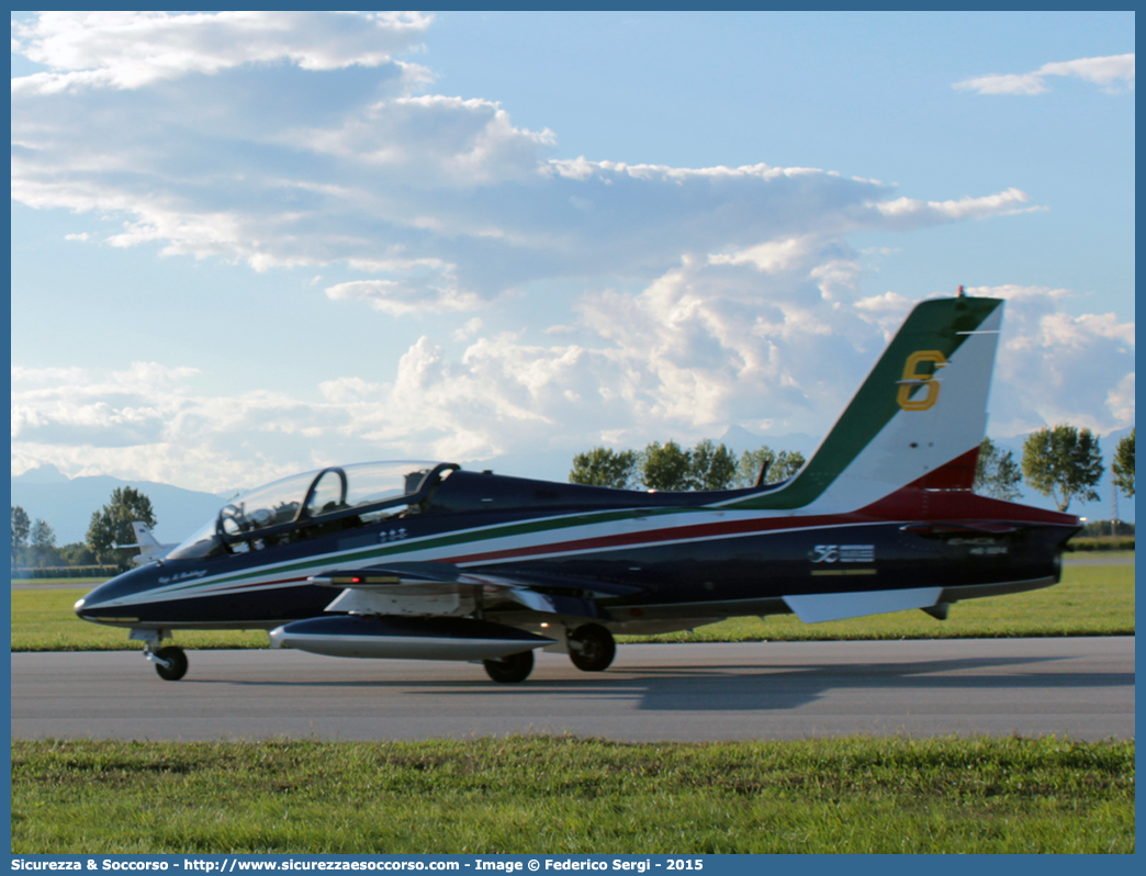 Pony 6
Aeronautica Militare Italiana
Aermacchi MB-339PAN
Livrea speciale 55° anniversario
Parole chiave: AM;A.M.I.;AMI;Aeronautica;Militare;Italiana;MB;339PAN