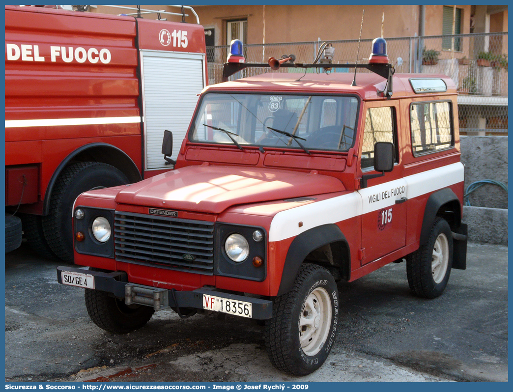 VF 18356
Corpo Nazionale Vigili del Fuoco
Land Rover Defender 90
Parole chiave: VF;VVF;V.F.;V.V.F.;Corpo;Nazionale;Vigili del Fuoco;Vigili;Fuoco;Land Rover;Defender;90;18356