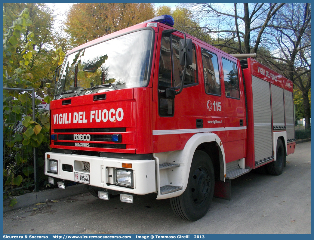 VF 18544
Corpo Nazionale Vigili del Fuoco
Iveco Magirus EuroFire 150E27 I serie
Ricondizionato Fortini S.r.l.
Parole chiave: VVF;V.V.F.;Corpo;Nazionale;Vigili;del;Fuoco;AutoPompaSerbatoio;APS;A.P.S.;Iveco;Magirus;EuroFire;150E27