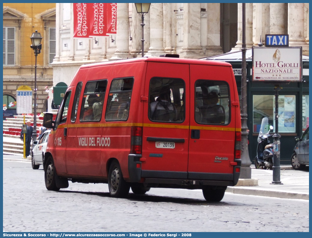 VF 20139
Corpo Nazionale Vigili del Fuoco
Fiat Ducato II serie
Parole chiave: VVF;V.V.F.;Corpo;Nazionale;Vigili;del;Fuoco;Bus;Minibus;Fiat;Ducato