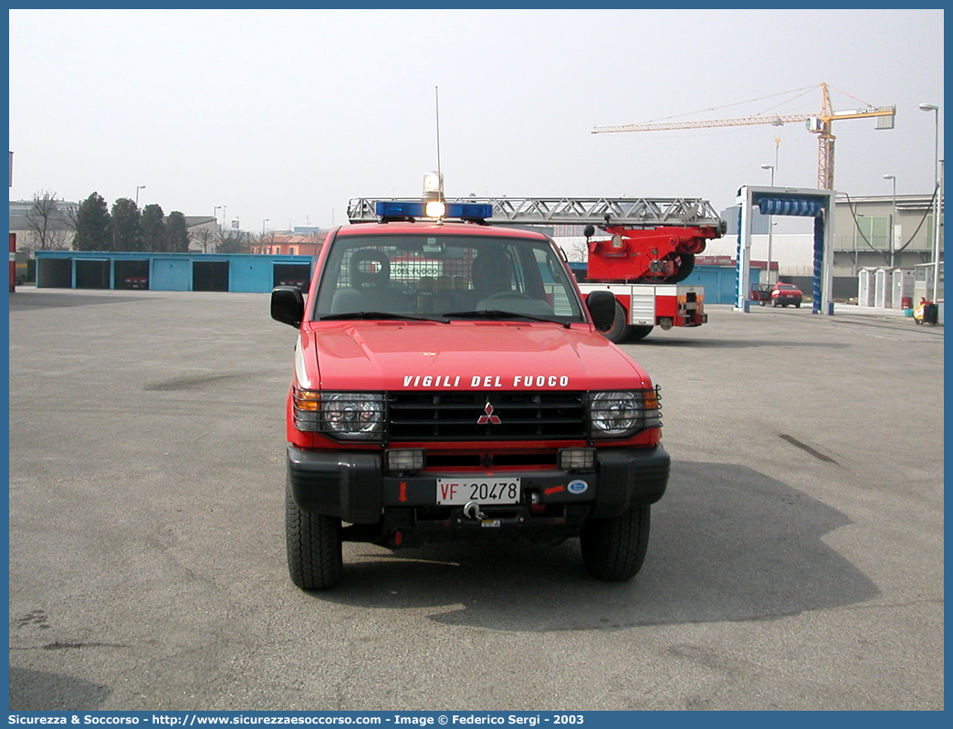 VF 20478
Corpo Nazionale Vigili del Fuoco
Mitsubishi Pajero SWB II serie
Parole chiave: VVF;V.V.F.;Corpo;Nazionale;Vigili;del;Fuoco;Mitsubishi;Pajero;SWB