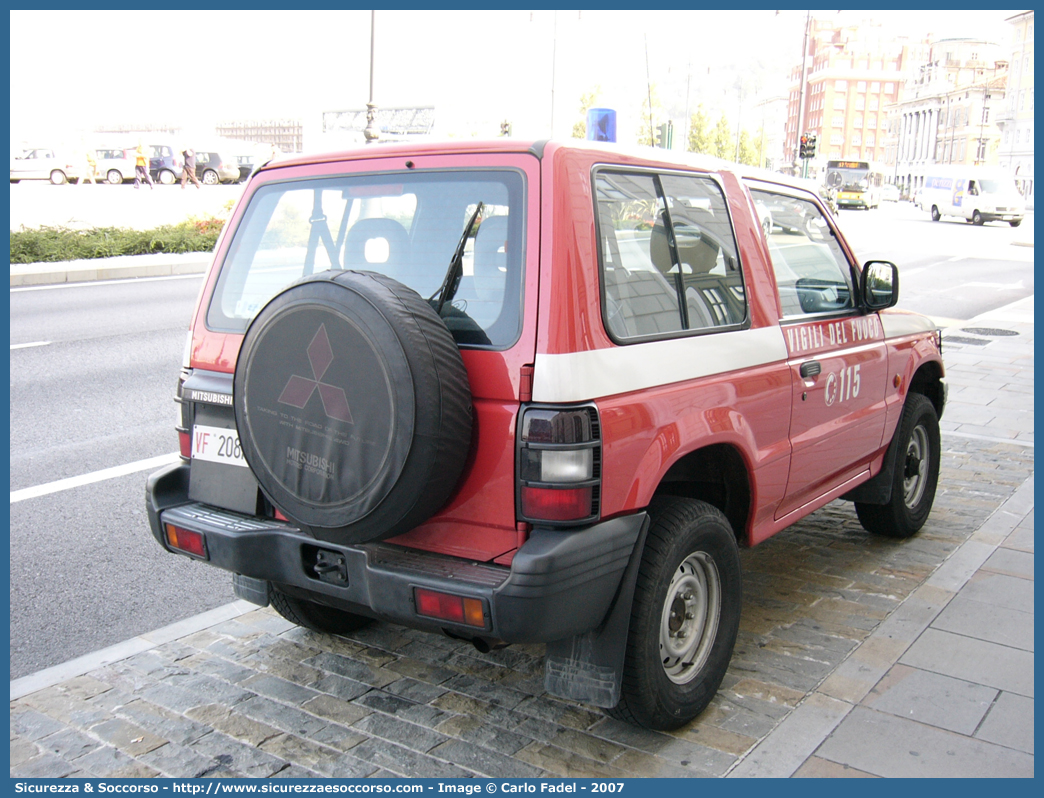 VF 20877
Corpo Nazionale Vigili del Fuoco
Mitsubishi Pajero SWB II serie
Parole chiave: VVF;V.V.F.;Corpo;Nazionale;Vigili;del;Fuoco;Mitsubishi;Pajero;SWB