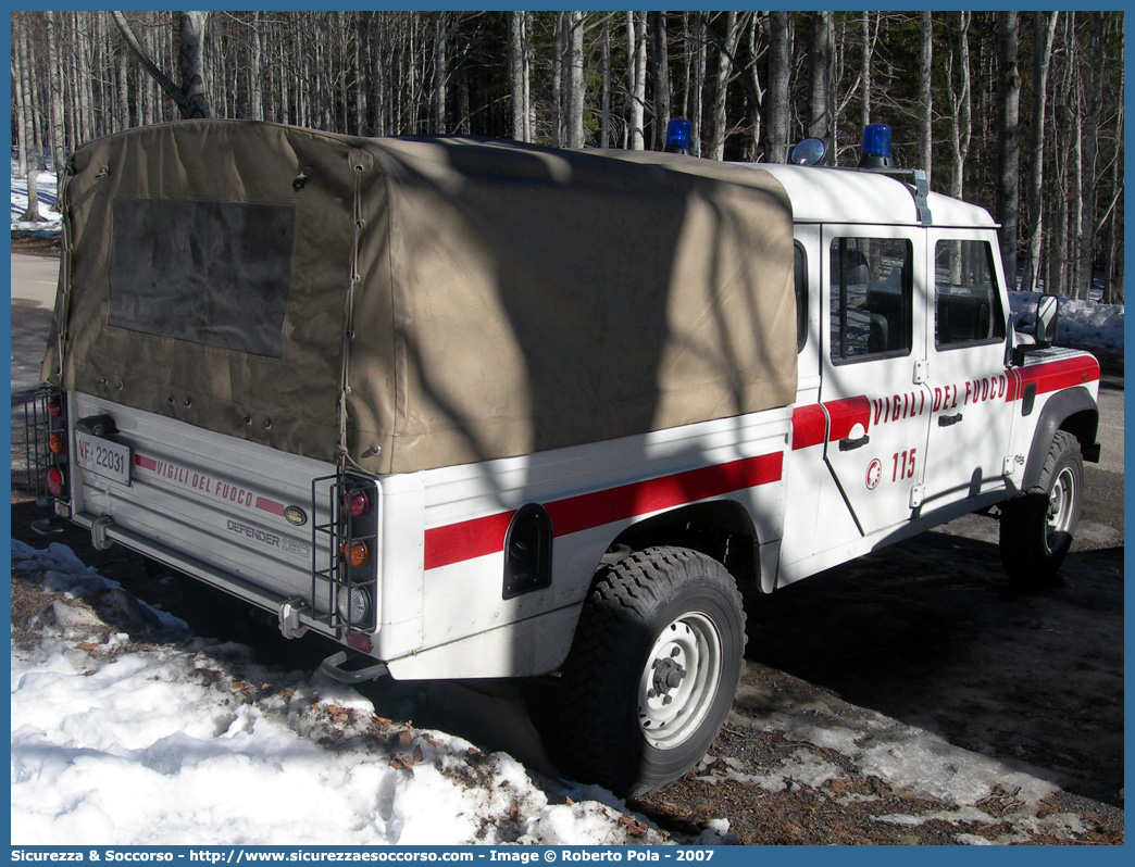 VF 22031
Corpo Nazionale Vigili del Fuoco
Land Rover Defender 130
(fornitura regione Emilia Romagna)

Parole chiave: VF;VVF;V.F.;V.V.F.;Corpo;Nazionale;Vigili del Fuoco;Vigili;Fuoco;Land Rover;Defender;130