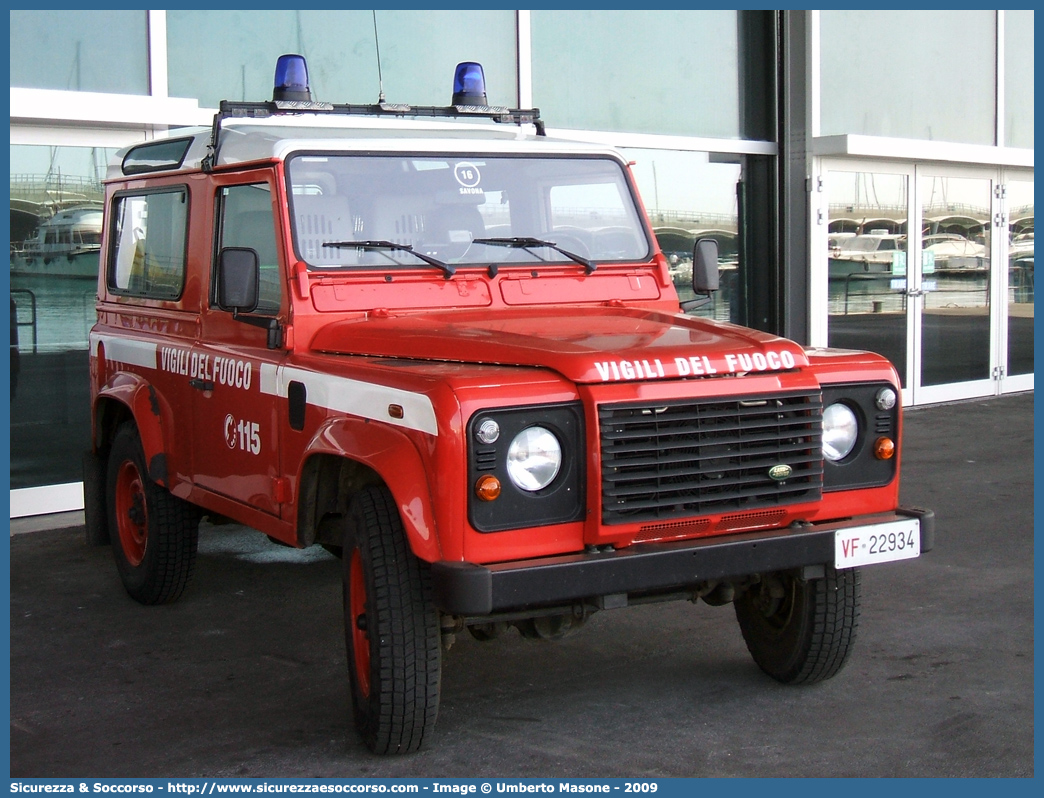 VF 22934
Corpo Nazionale Vigili del Fuoco
Land Rover Defender 90
Parole chiave: VF;VVF;V.F.;V.V.F.;Corpo;Nazionale;Vigili del Fuoco;Vigili;Fuoco;Land Rover;Defender;90;22934