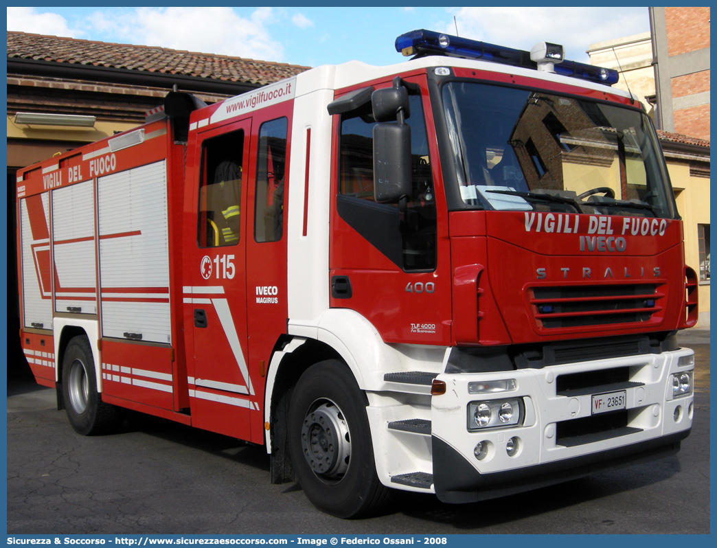 VF 23651
Corpo Nazionale Vigili del Fuoco
Iveco Magirus Stralis 
190S40 I serie "Active Fire"
Parole chiave: VVF;V.V.F.;Corpo;Nazionale;Vigili;del;Fuoco;AutoPompaSerbatoio;APS;A.P.S.;Iveco;Magirus;Stralis;190S40;Active;Fire