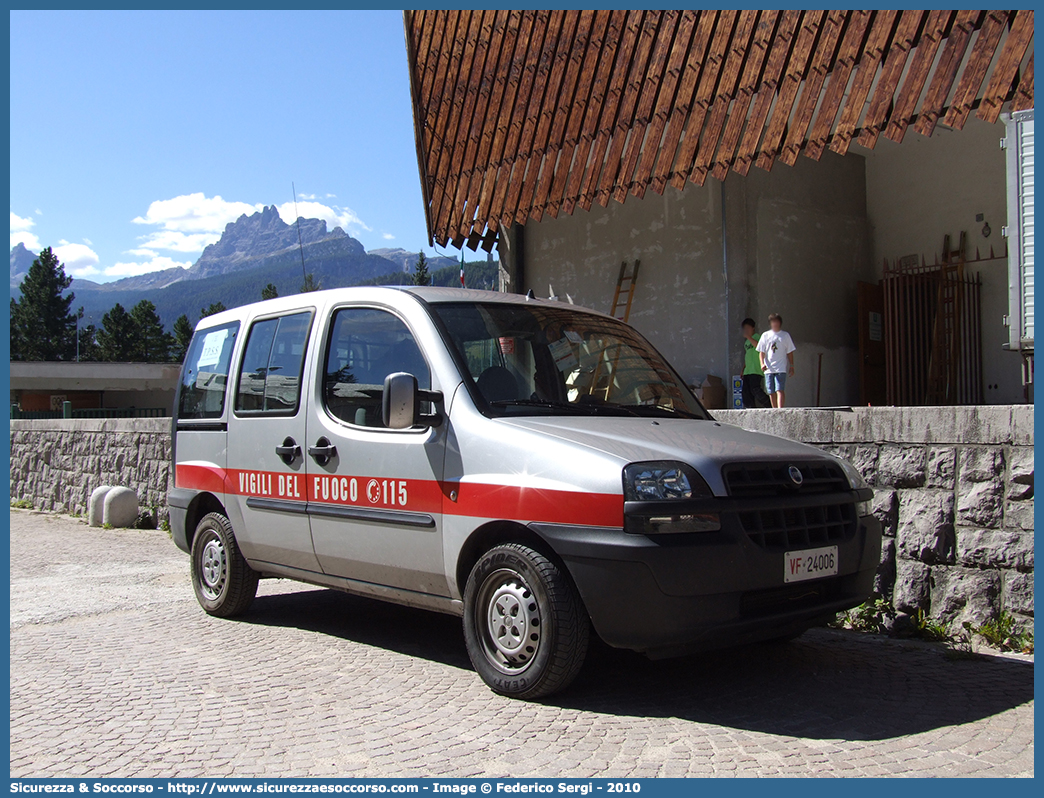 VF 24006
Corpo Nazionale Vigili del Fuoco
Fiat Doblò I serie
Parole chiave: VVF;V.V.F.;Corpo;Nazionale;Vigili;del;Fuoco;Fiat;Doblò;Doblo