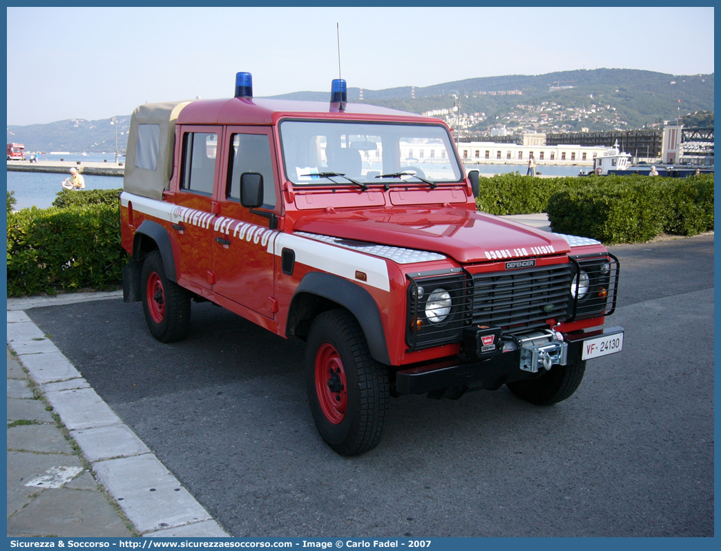 VF 24130
Corpo Nazionale Vigili del Fuoco
Land Rover Defender 110
Parole chiave: VF;VVF;V.F.;V.V.F.;Corpo;Nazionale;Vigili del Fuoco;Vigili;Fuoco;Land Rover;Defender;110