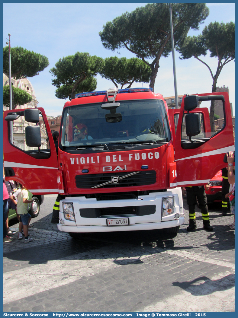 VF 27031
Corpo Nazionale Vigili del Fuoco
Volvo FL280/FL290 III serie
Allestitore BAI S.r.l.
Parole chiave: VVF;V.V.F.;Corpo;Nazionale;Vigili;del;Fuoco;APS;A.P.S.;AutoPompaSerbatoio;AutoPompa;Volvo;FL;280;290;FL280;FL290;BAI