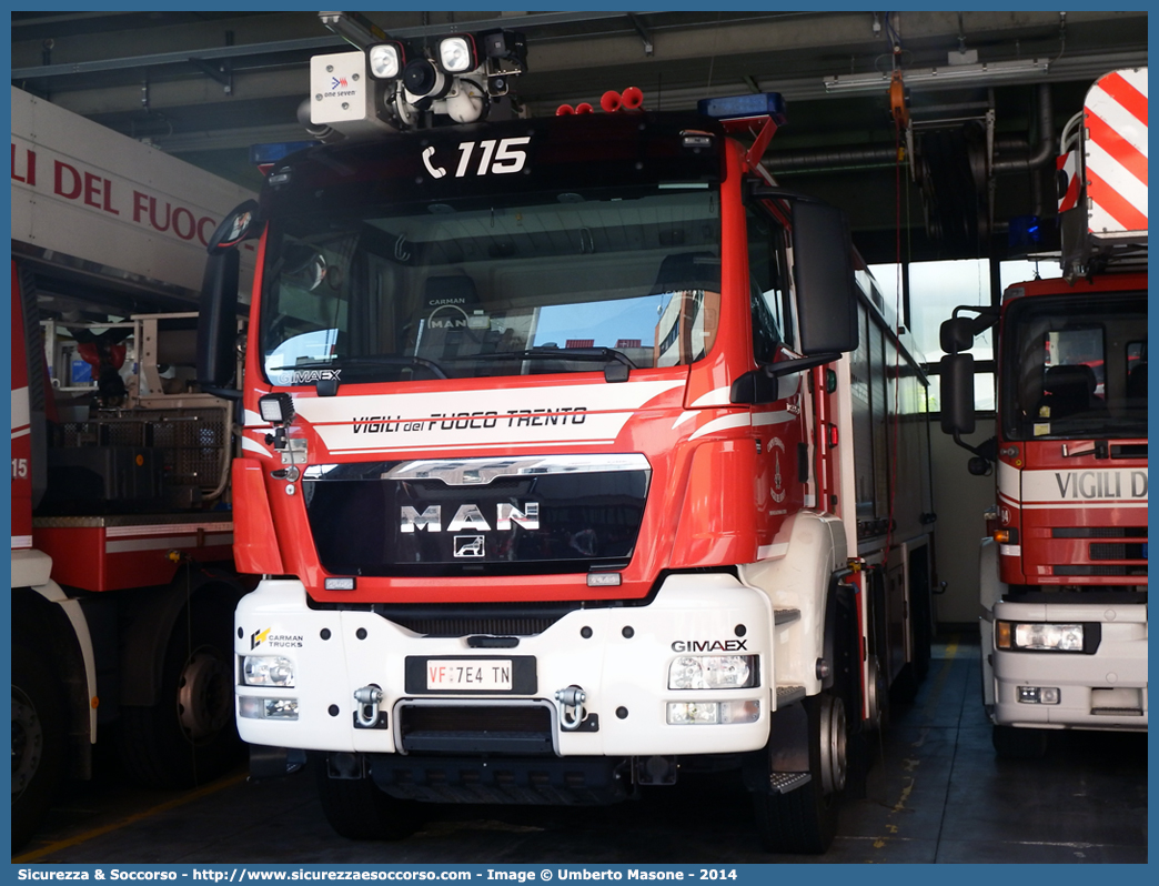 VF 7E4TN
Corpo Permanente dei Vigili del Fuoco Trento
MAN TGS 35.540
Allestitore Gimaex International
Parole chiave: VF;V.F.;Vigili del Fuoco;Vigili;Fuoco;Corpo;Permanente;Trento;MAN;TGS;35.540;Gimaex