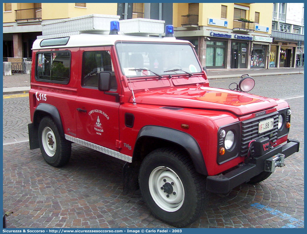 VF J88TN
Corpo Vigili del Fuoco Volontari Salter
Land Rover Defender 90
Parole chiave: VF;V.F.;Vigili del Fuoco;Vigili;Fuoco;Corpo;Volontari;Salter;Land Rover;Defender;90