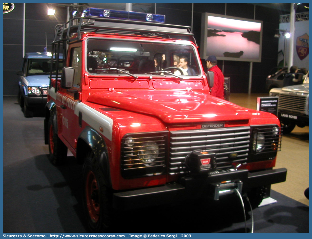 -
Corpo Nazionale Vigili del Fuoco
Land Rover Defender 90 Pick Up
Parole chiave: VF;VVF;V.F.;V.V.F.;Corpo;Nazionale;Vigili del Fuoco;Vigili;Fuoco;Land Rover;Defender;90